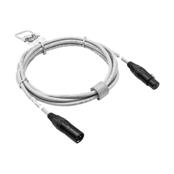 Kabel mikrofonowy XLR-M – XLR-F GoodDrut - biały