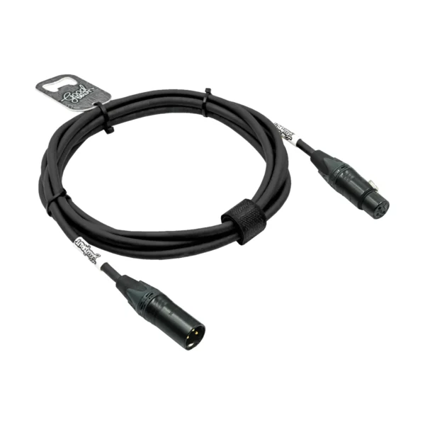 Kabel mikrofonowy XLR-M – XLR-F GoodDrut - czarny