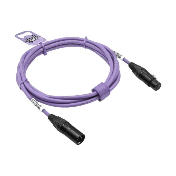 Kabel mikrofonowy XLR-M – XLR-F GoodDrut - fioletowy