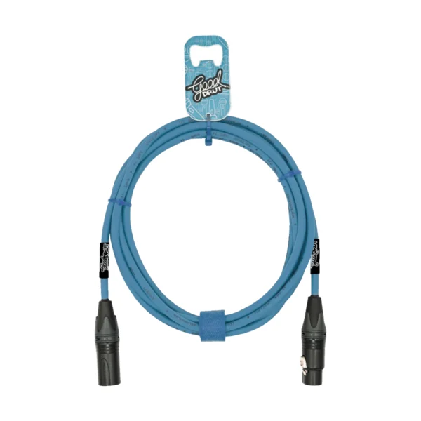 Kabel mikrofonowy XLR-M – XLR-F GoodDrut - miętowy