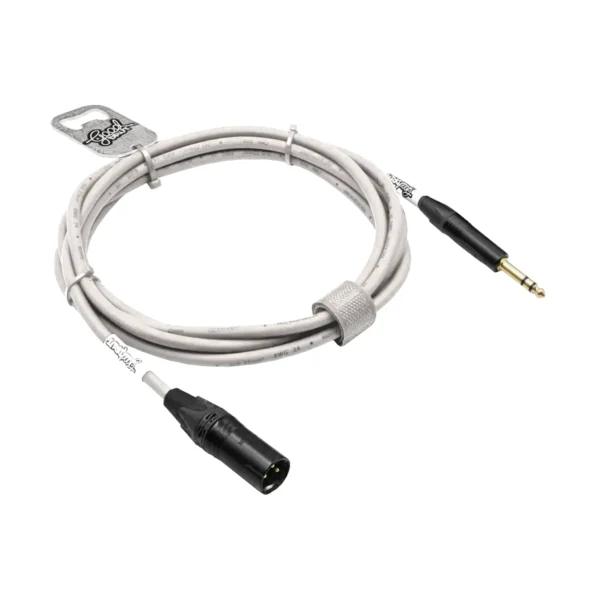 Kabel audio Jack TRS - XLR-M GoodDrut - biały