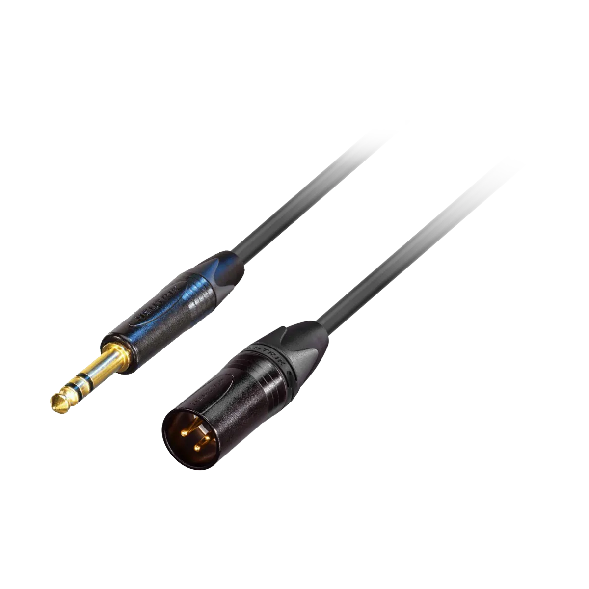 Kabel audio Jack TRS - XLR-M GoodDrut - czarny