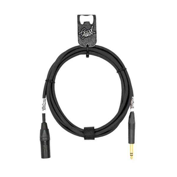 Kabel audio Jack TRS - XLR-M GoodDrut - czarny