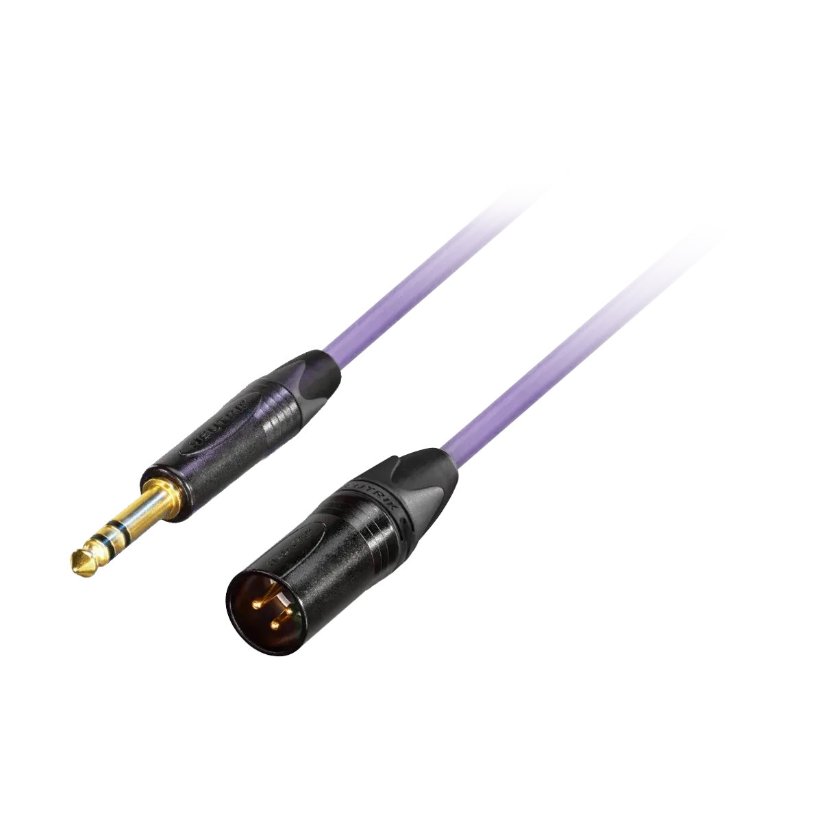 Kabel audio Jack TRS - XLR-M GoodDrut - fioletowy