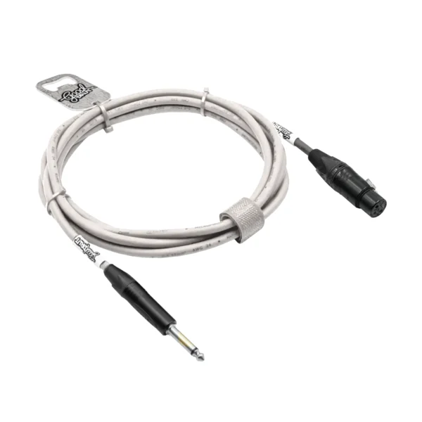 Kabel audio Jack - XLR-F GoodDrut - biały