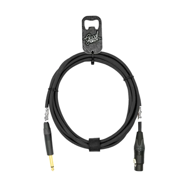 Kabel audio Jack - XLR-F GoodDrut - czarny