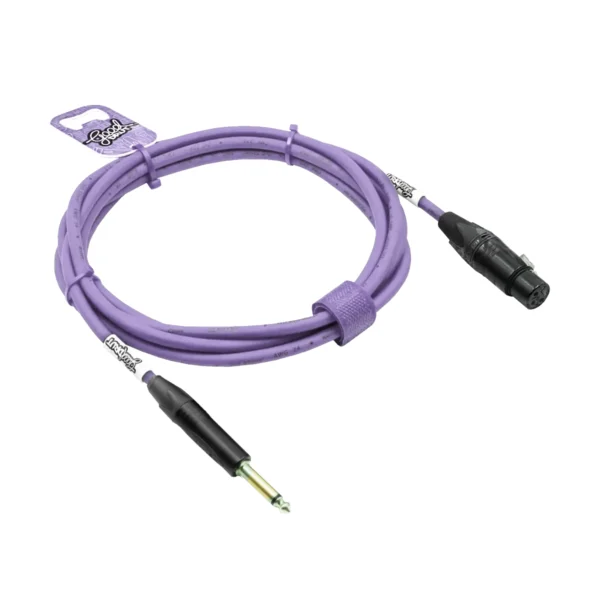 Kabel audio Jack - XLR-F GoodDrut - fioletowy