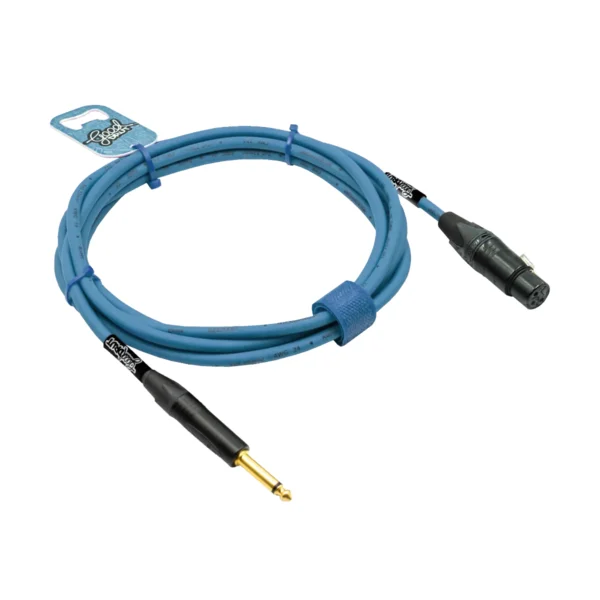 Kabel audio Jack - XLR-F GoodDrut - miętowy