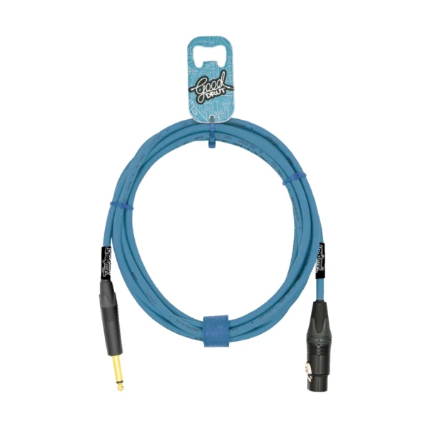 Kabel audio Jack - XLR-F GoodDrut - miętowy
