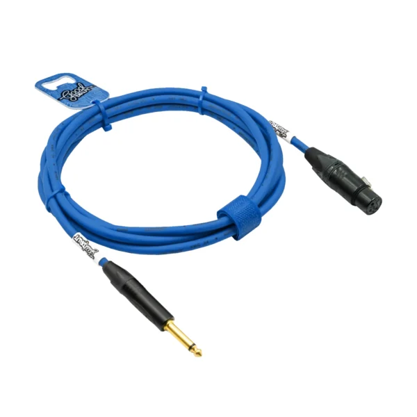 Kabel audio Jack - XLR-F GoodDrut - niebieski