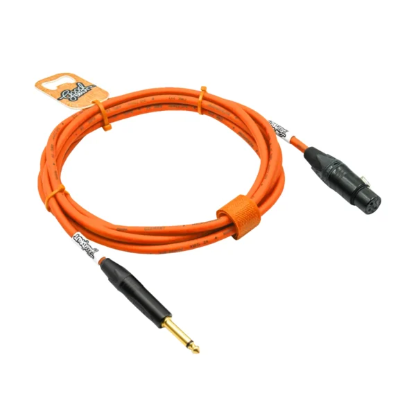 Kabel audio Jack - XLR-F GoodDrut - pamarańczowy