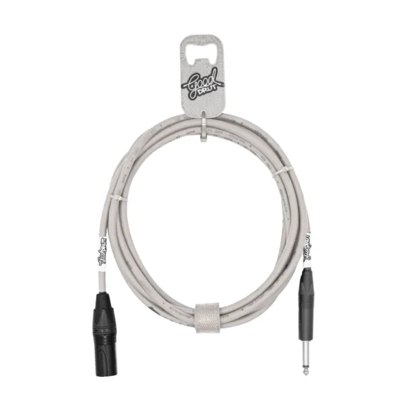 Kabel audio Jack - XLR-M GoodDrut - biały