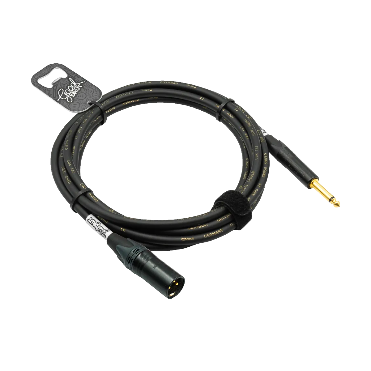 Kabel audio Jack - XLR-M GoodDrut - czarny