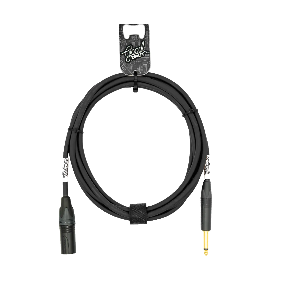 Kabel audio Jack - XLR-M GoodDrut - czarny