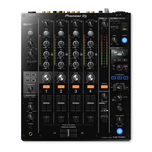 Pioneer DJM-750MK2 – profesjonalny 4-kanałowy mikser DJ z zaawansowanymi efektami