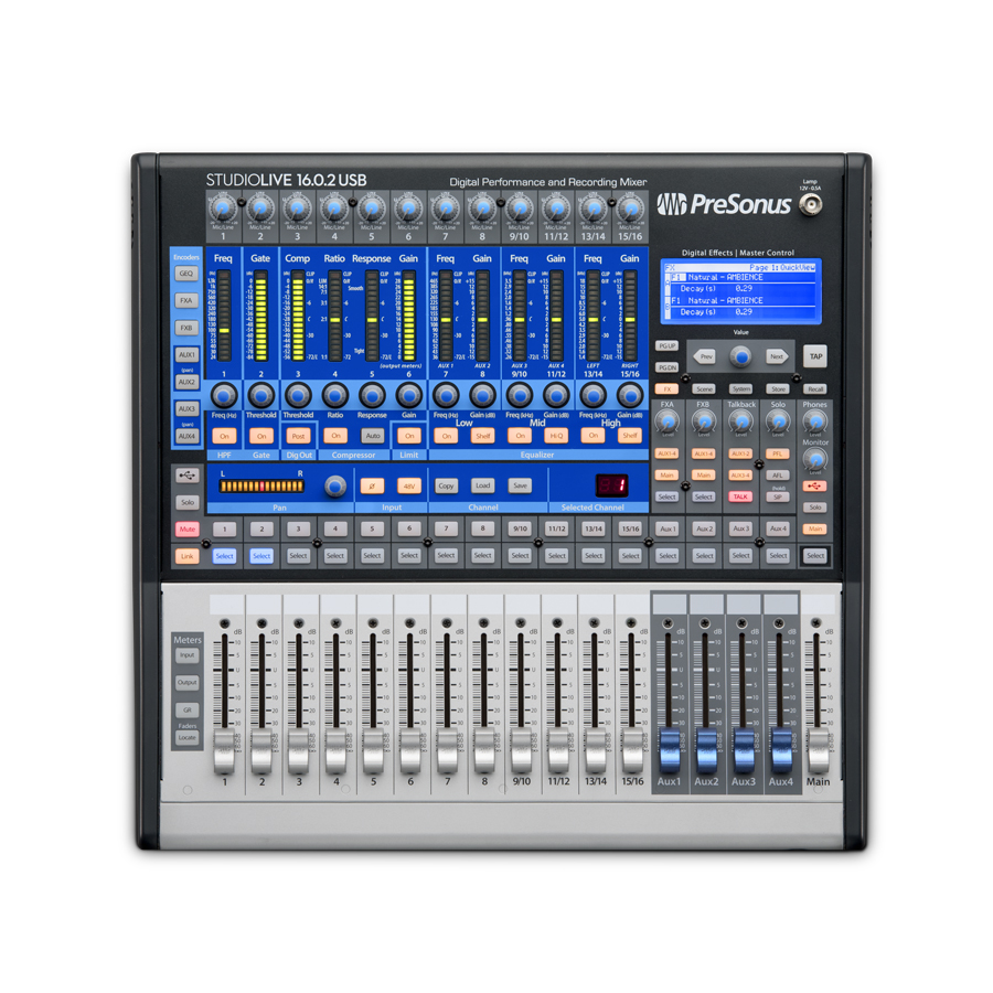 PreSonus StudioLive 16.0.2 USB – kompaktowy mikser cyfrowy z interfejsem audio USB