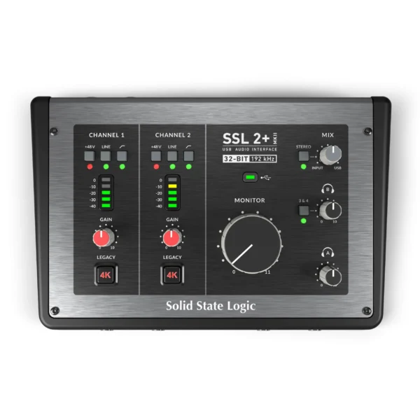 Solid State Logic SSL 2+ MKII – Profesjonalny interfejs audio USB o rozszerzonej funkcjonalności