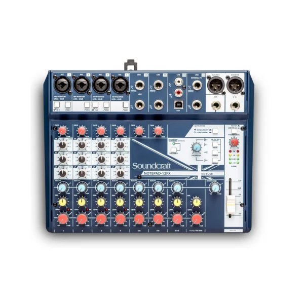 Soundcraft Notepad-12FX – analogowa konsoleta mikserska z procesorem efektów Lexicon i interfejsem USB