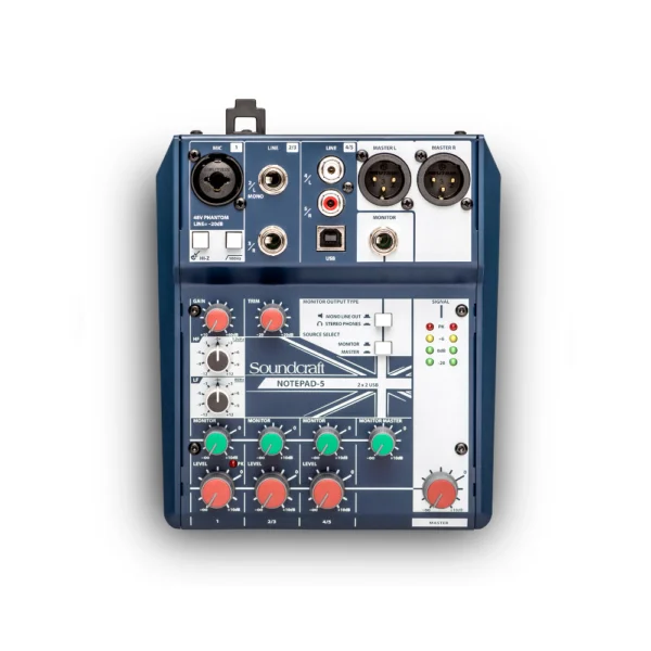 Soundcraft Notepad-5 – analogowa konsoleta mikserska z interfejsem USB