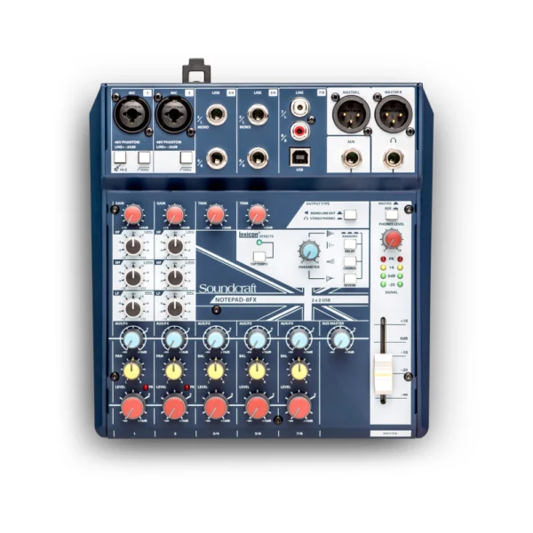 Soundcraft Notepad-8FX – analogowa konsoleta mikserska z procesorem efektów Lexicon i interfejsem USB