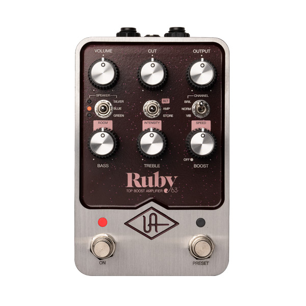 Universal Audio UAFX Ruby '63 Top Boost Amplifier – Brytyjskie brzmienie w kompaktowej formie