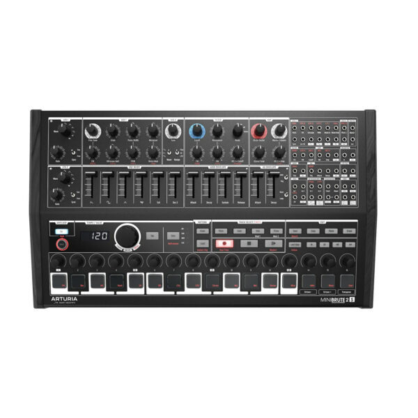 Arturia MiniBrute 2S Noir – Analogowy syntezator semi-modularny z sekwencerem