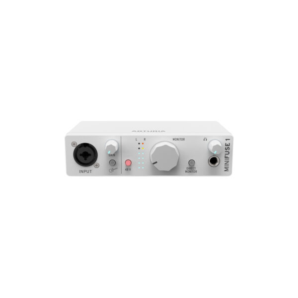 Arturia MiniFuse 1 White – Kompaktowy interfejs audio USB-C 1x2