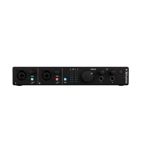 Arturia MiniFuse 4 Black – Wszechstronny interfejs audio USB-C 4x4 z MIDI
