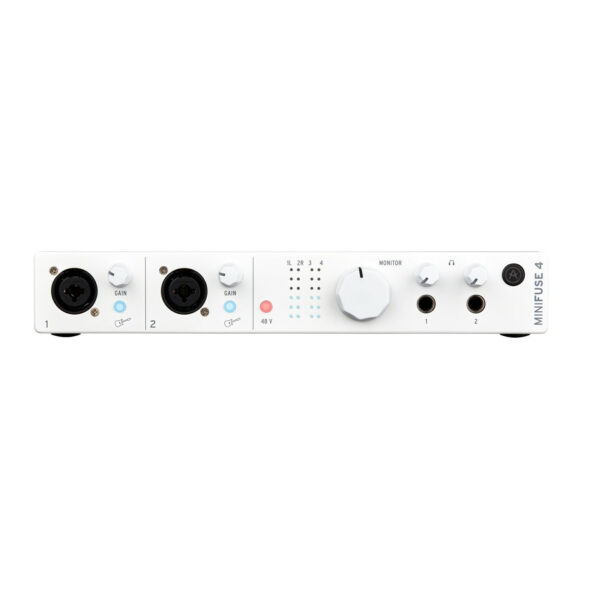 Arturia MiniFuse 4 White – Wszechstronny interfejs audio USB-C 4x4 z MIDI