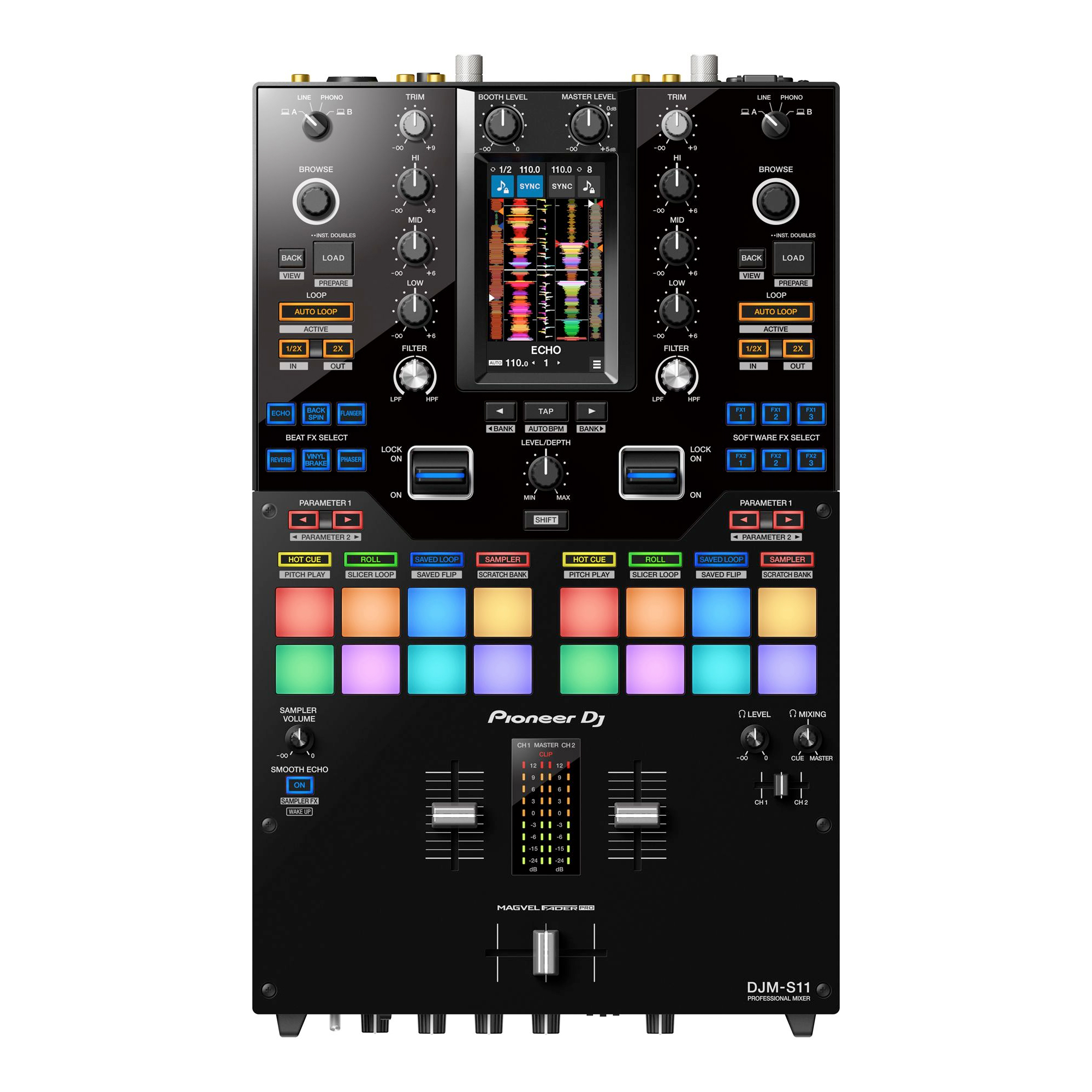 Pioneer DJ DJM-S11 – Profesjonalny 2-kanałowy mikser DJ typu battle