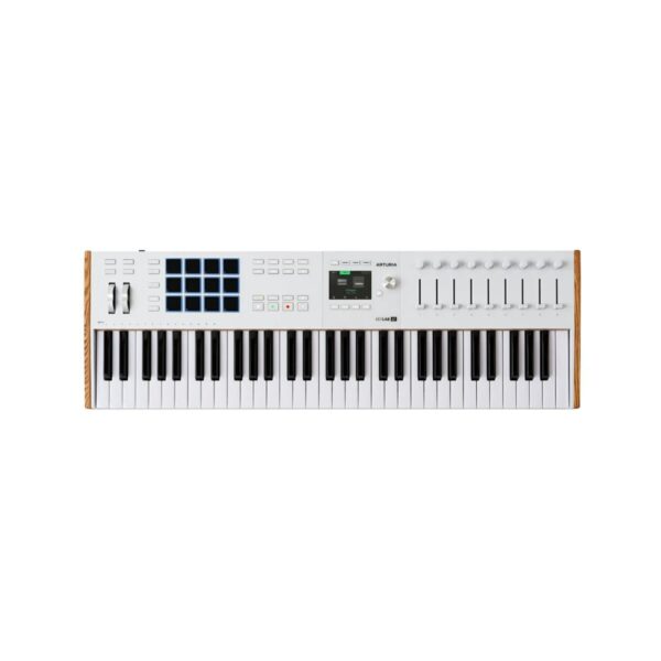 Arturia KeyLab Essential 61 MK3 White – Wszechstronny kontroler MIDI z 61 klawiszami