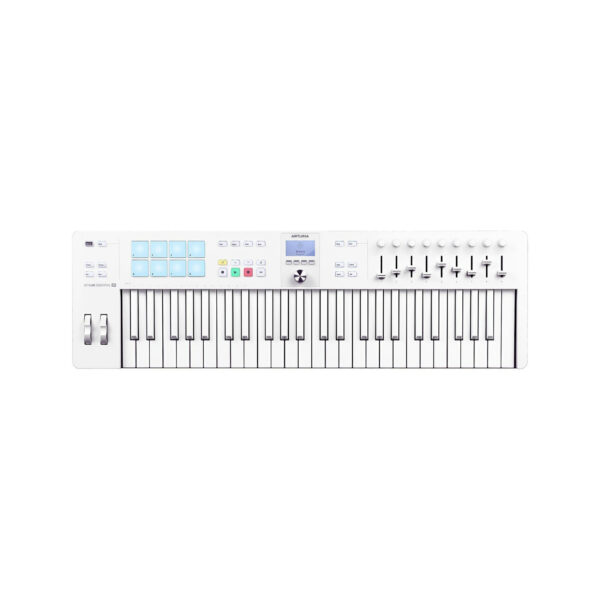 Arturia KeyLab Essential 49 MK3 Alpine White – Limitowana edycja kontrolera MIDI w eleganckim białym wykończeniu