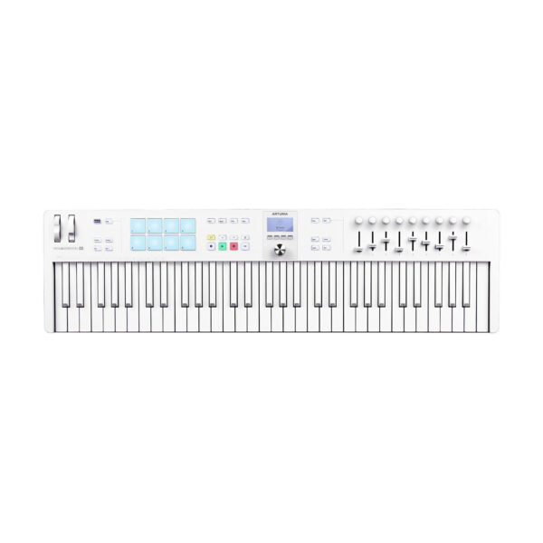 Arturia KeyLab Essential 61 MK3 Alpine White – Limitowana edycja kontrolera MIDI w eleganckim białym wykończeniu