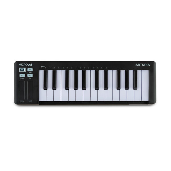 Arturia MicroLab Mk3 Black – Kompaktowy kontroler MIDI z 25 klawiszami i zaawansowanymi funkcjami
