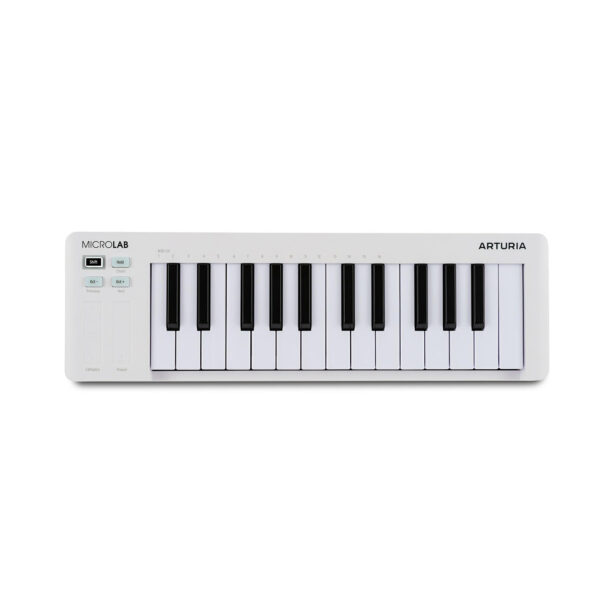 Arturia MicroLab Mk3 White – Kompaktowy kontroler MIDI z 25 klawiszami i zaawansowanymi funkcjami