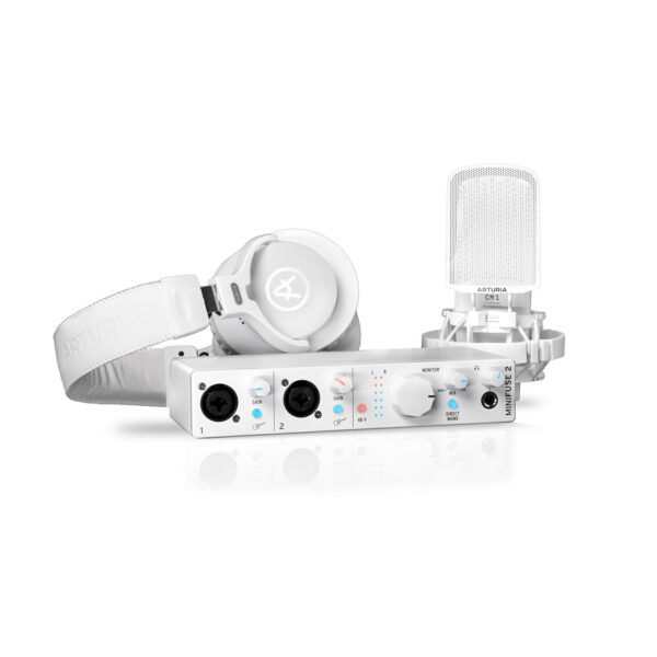 Arturia MiniFuse Recording Pack White – Kompletny zestaw nagraniowy dla twórców audio